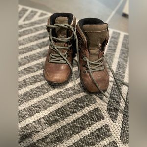 Brown Kids Hiking Boots